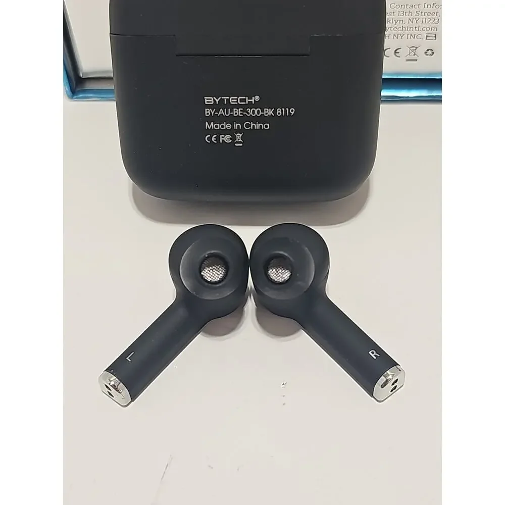 Bytech True Wireless Earbuds with Charging Case - Black *OPEN BOX NEW*